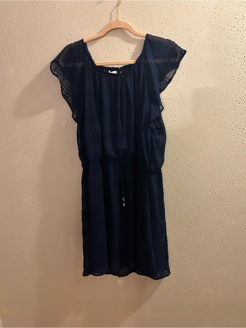 Maurices Navy Embroidered Swing Dress plus size 2